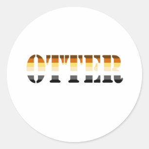 OTTER CLASSIC ROUND STICKER