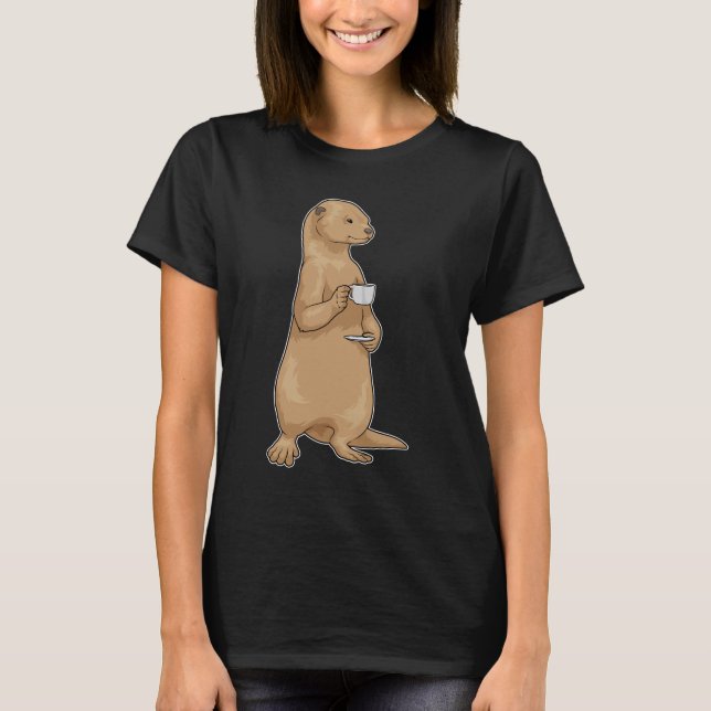 Otter Coffee Cup T-Shirt (Front)