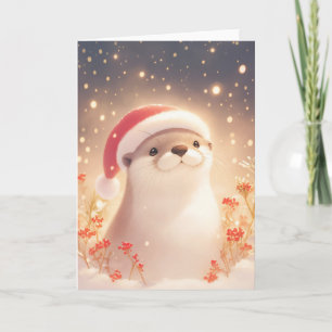 Otter Cosy Christmas Eve Card