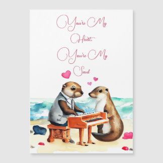 Otter Couple Love Greeting Card