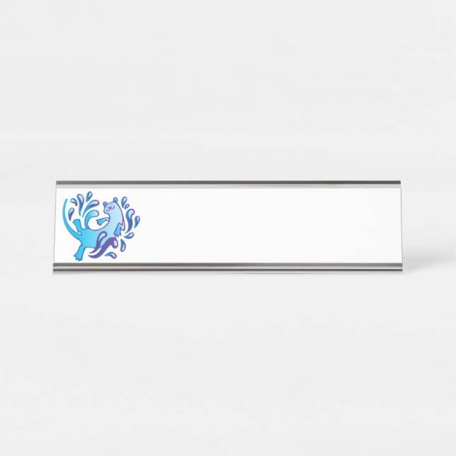 Otter Desk Name Plate (Front)