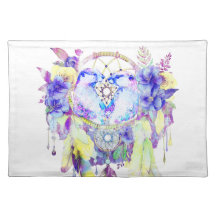 Otter Dreamcatcher Blue Yellow Floral