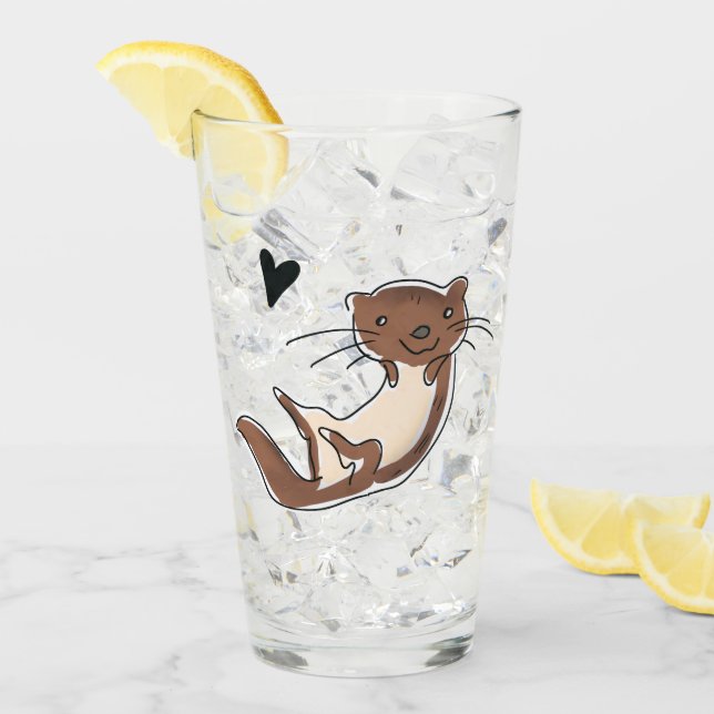 Otter drink glass (Front Ice)