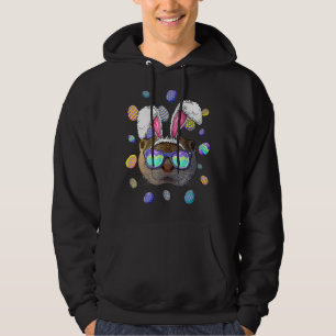 Otter Easter Bunny Ears Easter Eggs Hunting Hoodie