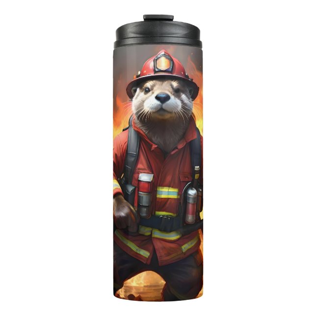 Otter Firefighter, Thermal Tumbler (Front)