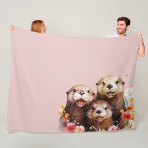 Otter  fleece blanket