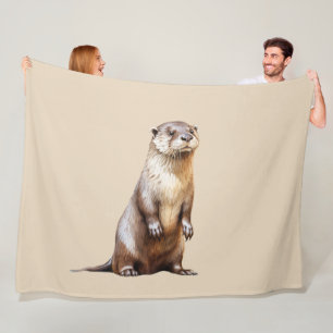 Otter  fleece blanket