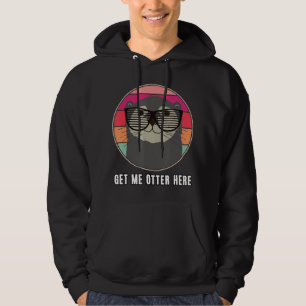 Otter For Children Kids Glasses Cute Otter Hoodie