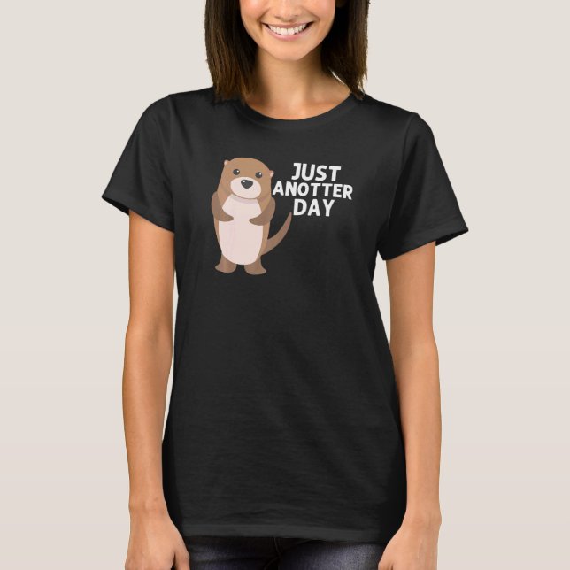 Otter For Men Women Aquatic Pup Weasel River Anima T-Shirt (Front)