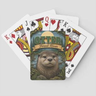 Otter Forest River POPCUT Playing Cards