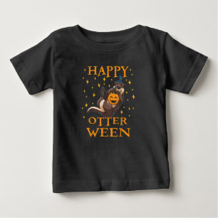 Otter Gift   Happy Otter Cute Sea Otter Halloween Baby T-Shirt