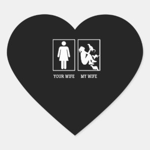 Otter Gift   My Wife Love Otter Heart Sticker