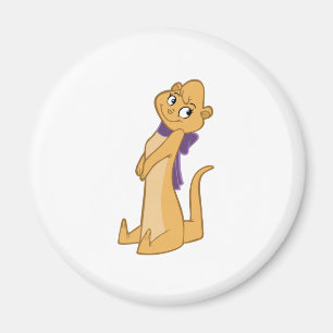 Otter Girl Sitting Magnet