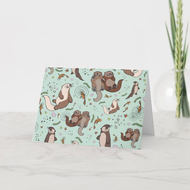 Otter Greetings Card (Front)