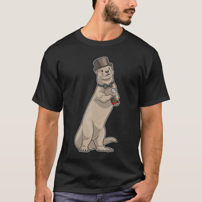 Otter Groom Wedding ring Wedding T-Shirt (Front)