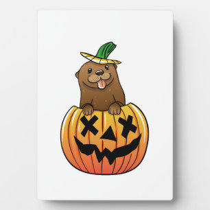 Otter Halloween Plaque