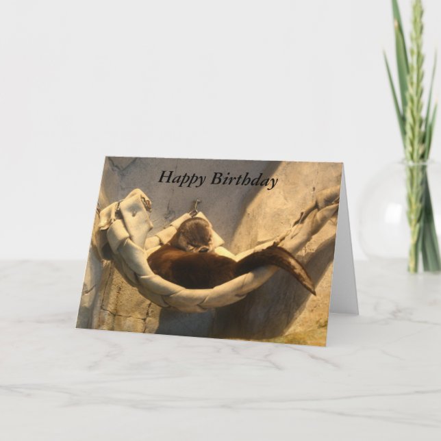 Otter In Hammock Card (Front)