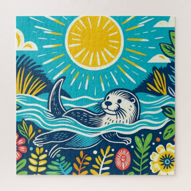 Otter Jigsaw Puzzle (Vertical)