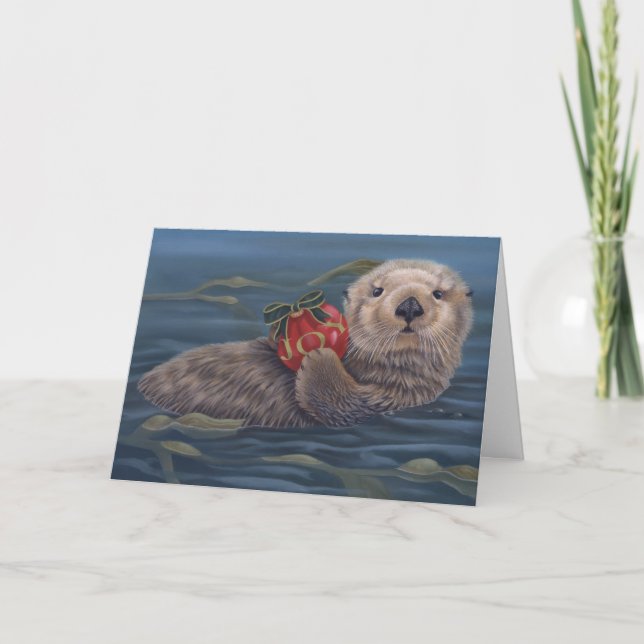 Otter Joy Holiday Card (Front)