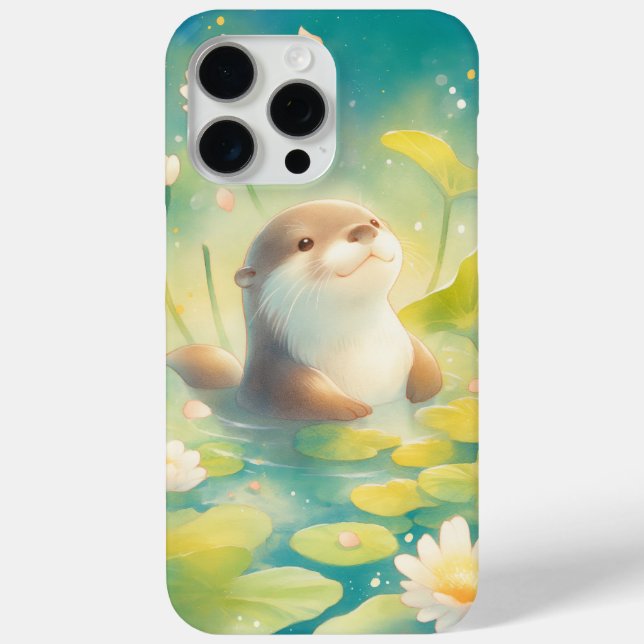 Otter Lily Pad Paradise Case-Mate iPhone Case (Back)