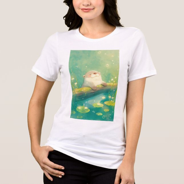 Otter Log of Leisure Tri-Blend Shirt (Front)
