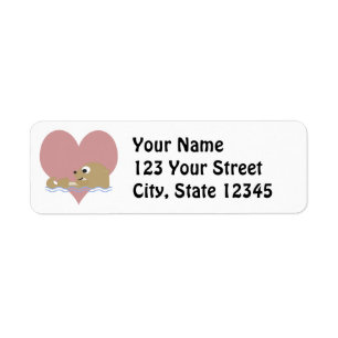 Otter Love Return Address Label