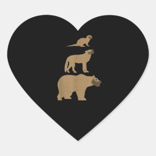 Otter Lovers Cute Otter Lovers Gifts Idea Heart Sticker