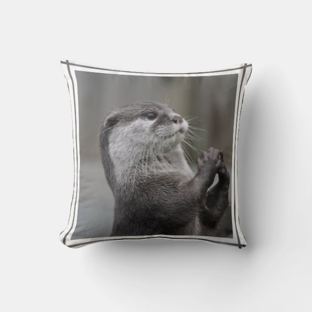 Otter Mastermind Pillow (Front)
