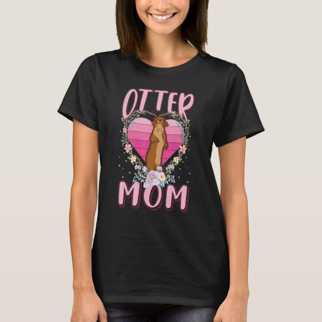 Otter Mom Sea otter T-Shirt (Front)