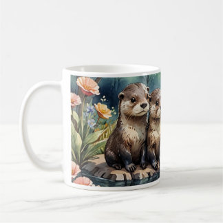 Otter Mug - Family of Otters