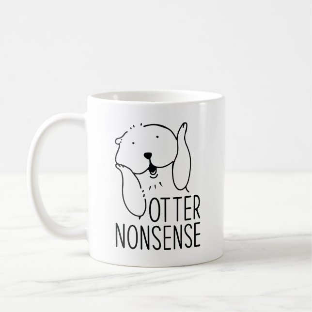 Otter Nonsense Coffee Mug (Left)