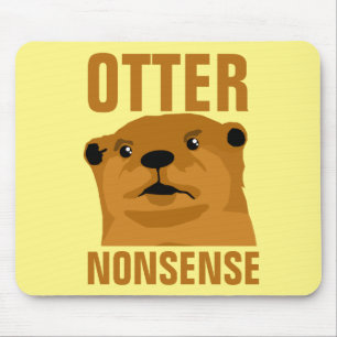 Otter Nonsense Mouse Pad