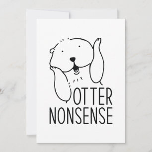 Otter Nonsense Thank You Card