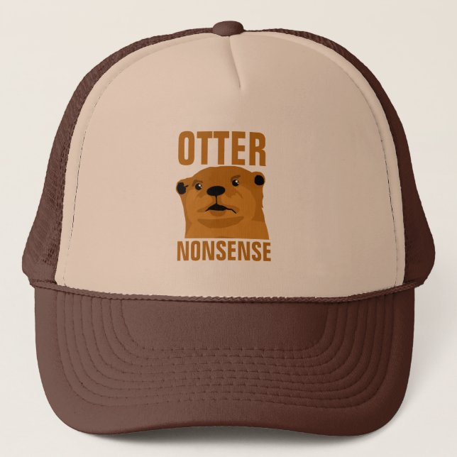 Otter Nonsense Trucker Hat (Front)