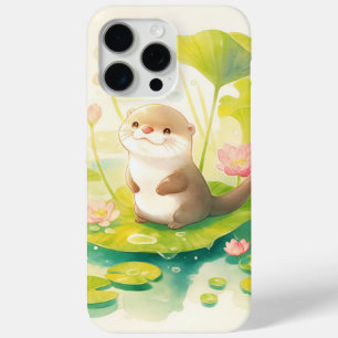 Otter on a Lily Pad iPhone 15 Pro Max Case