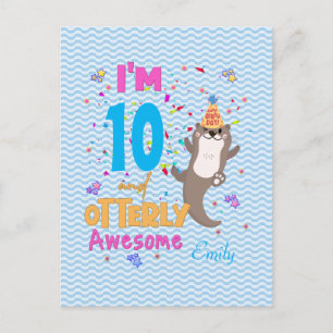 Otter Otterly Awesome Birthday Girl Postcard