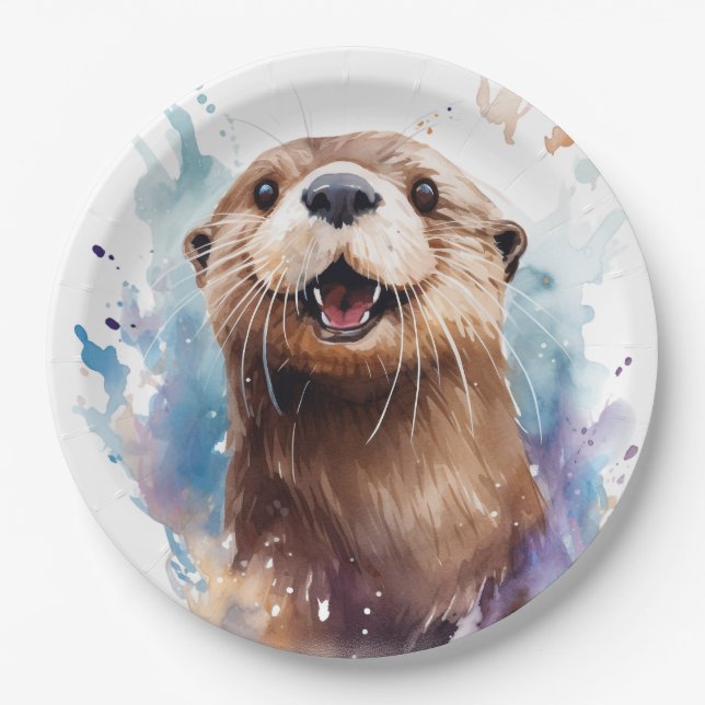 Otter Paper Plate (Front)