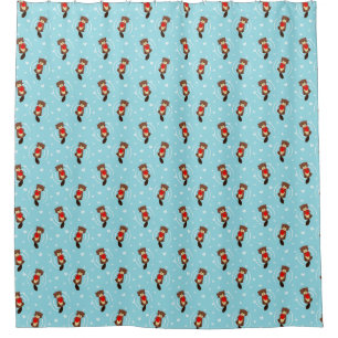 Otter Pattern Shower Curtain