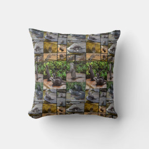 Otter Photo Collage, Throw Cushion. Cushion