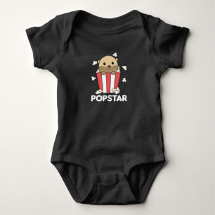 Otter Popcorn Pop Star Poppin Funny Baby Bodysuit