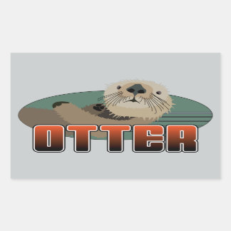 OTTER Rectangle Sticker