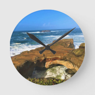Otter Rock at Devil's Punchbowl State Park, Oregon Round Clock