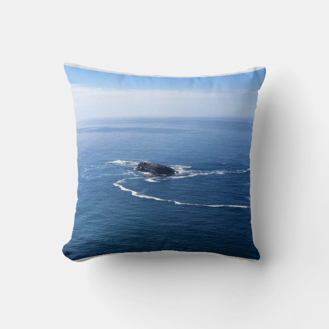 Otter Rock, Cape Foulweather, Newport, Oregon Cushion (Front)