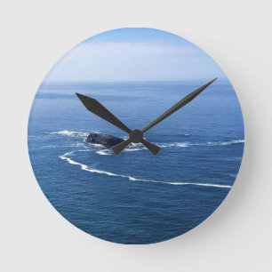 Otter Rock, Cape Foulweather, Newport, Oregon Round Clock