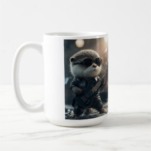 Otter Rock Star Sunglass Guitar Playing Mug