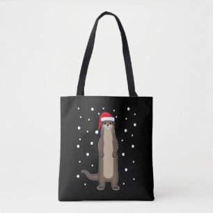 Otter Sea Otter Christmas Animals Gift Idea Tote Bag