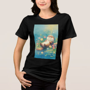 Otter Serene Pond Paradise Tri-Blend Shirt
