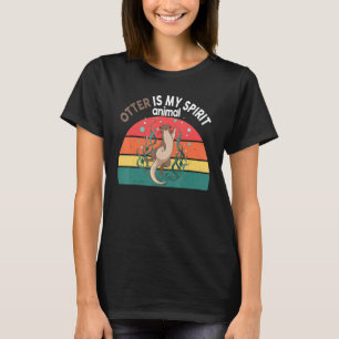 Otter-Shirt Otter Is My Spirit Animal Funny Kids W T-Shirt