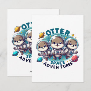 Otter Space Adventures Holiday Card