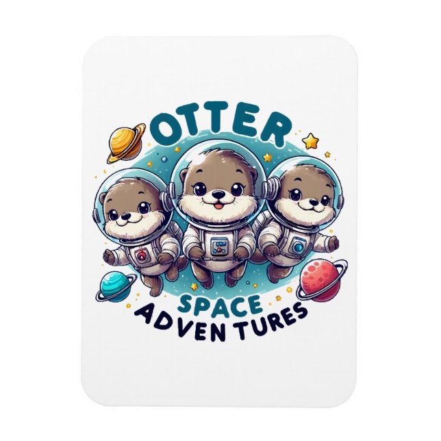 Otter Space Adventures Magnet (Vertical)